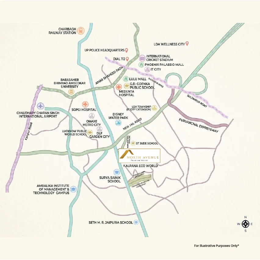 Sahu Kalpana North Avenue — Location map