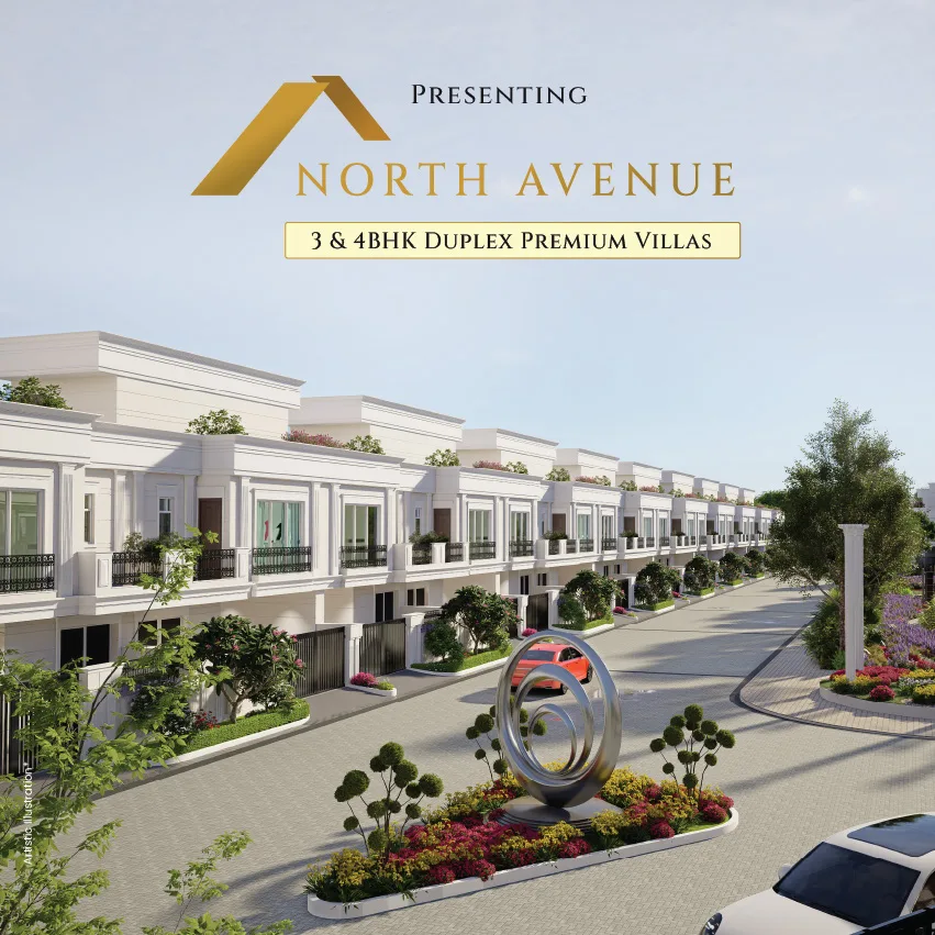 Type A 3 BHK Duplex Villa, Sahu Kalpana North Avenue — Villa avenue