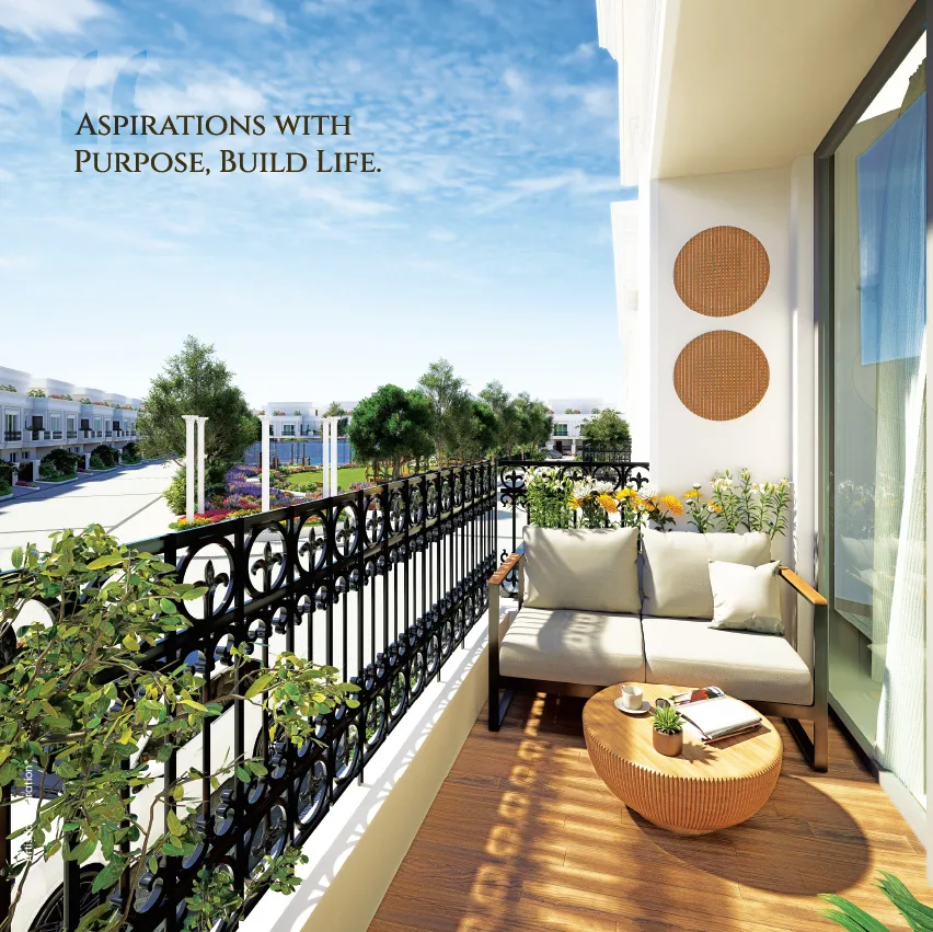 Type A 3 BHK Duplex Villa, Sahu Kalpana North Avenue — First-floor balcony